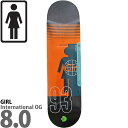 ガール 8.0インチ スケボー デッキ Girl Skateboards Pro Breana Geering International OG Deck スケートボード プロ ブレアナギーリング アーバンスポーツ ストリート パーク ランプ 人気 お…