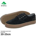 スケボー キッズ シューズ エメリカ 20-25cm Emerica Shoes Romero Lace Youth Black/Gum ロメロ ユース スケートボード スニーカー 靴 スケシュー ストリート パーク ランプ ミッドカット ボーイズ ガールズ ブラック ガム