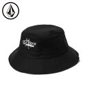 ボルコム バケットハット Volcom ENTERTAINMENT BUCKET HAT ブラック リバーシブル アウトドア サーフブランド 帽子
