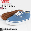 VANS バンズ Kids Authentic Navy スケートボード スケボー オーセンティック スニーカー 靴 シューズ キッズ 子供