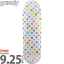 グリズリー 9.25インチ スケボー デッキ Grizzly Skateboards Luxury Deck スケートボード ラグジュリー モノグラム ベア クマ 熊 ストリートクルーザーデッキ アーバンスポーツ ストリート パーク ランプ 人気 おすすめ ブランド カットバック スケボーデッキ