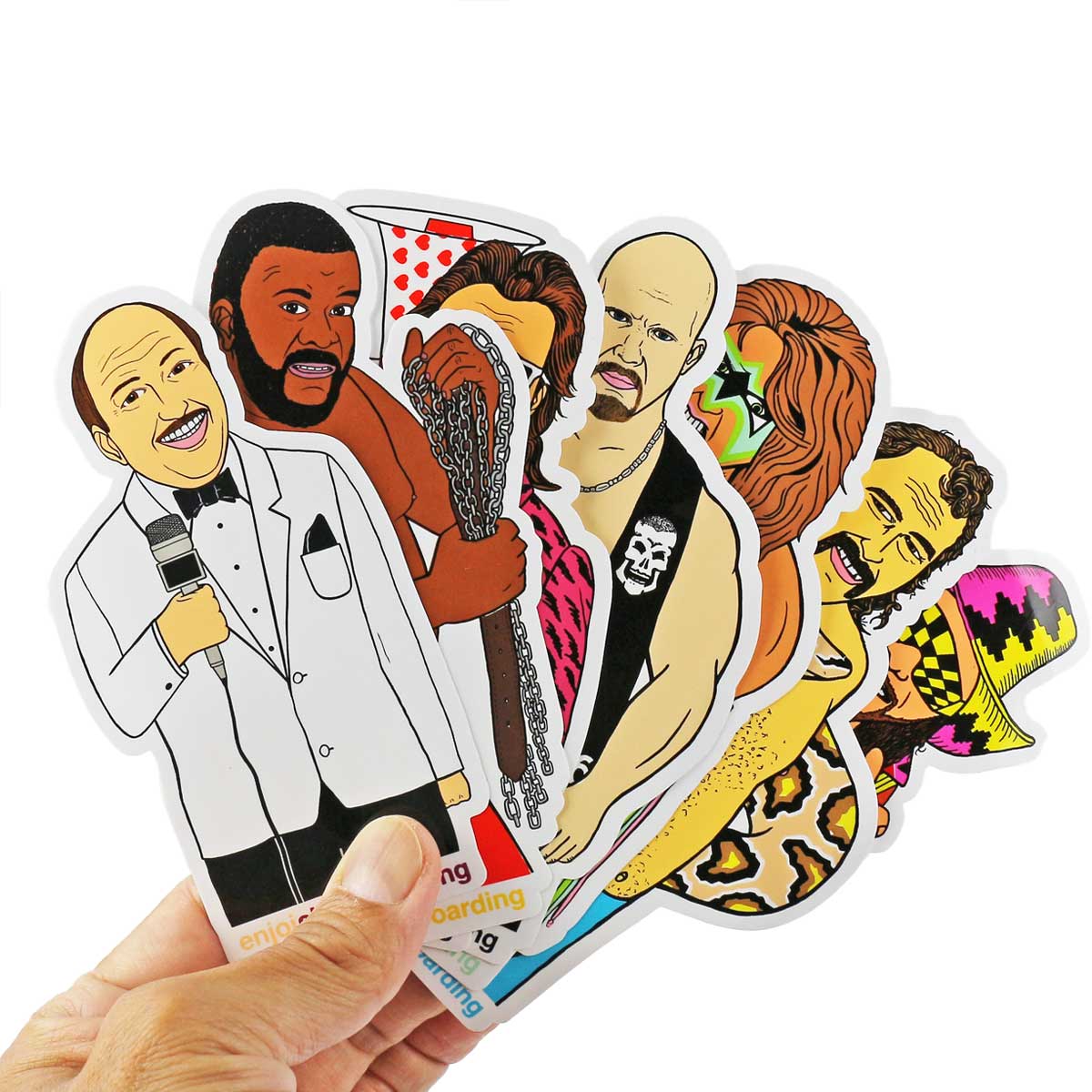 エンジョイ スケボー ステッカー Enjoi Skateboards WWE Body Slam Sticker スケートボードブランド プロレス 人気 団体 おしゃれ オシャレ かわいい かっこいい シール 2