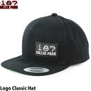 187 スケボー キャップ 帽子 Logo Classic Hat ロゴクラシックハット アパレル スナップバック フリーサイズ メンズ レディース キッズ スケートボード アパレル アクセサリー