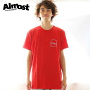 オルモスト 半袖 tシャツ Almost Skateboards ROUND PEGS PRICE POINT S/S Tee RED ラウンド べグズ プライ...