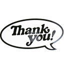 サンキュー スケボー ステッカー スケートボード ブランド 吹き出し Thank You Skateboards シール Speech Bubble Sticker おしゃれ 人..