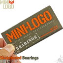 スケボー スケート ベアリング ミニロゴ スケートボード専用 8個セット Mini Logo Skateboard Bearings Series 3 スケートボード パーツ オイルタイプ 1台分