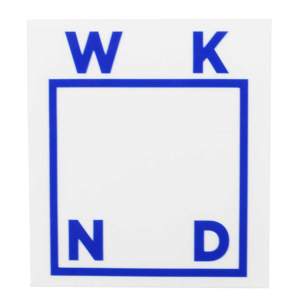 ȥܡ ֥ ƥå WKNK   WKNK Sticker White/Blue  ȥ꡼  եå ƥ