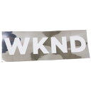 ウィークエンド スケボー ステッカー WKND Silver Sticker スケートボード ブランド シール デカール