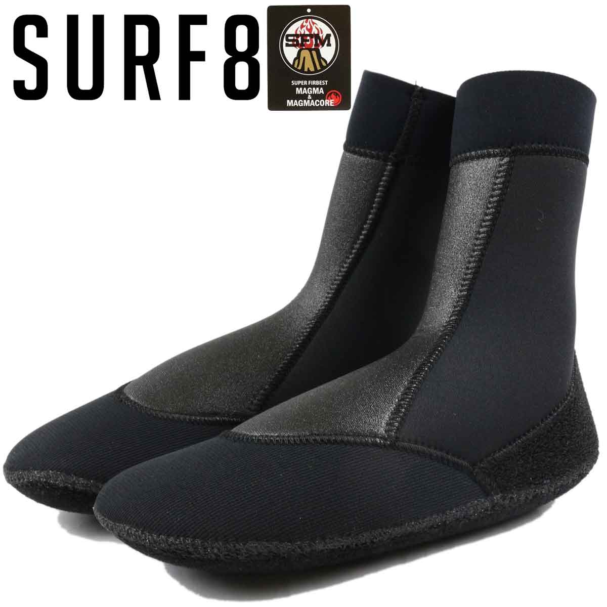 ＼在庫一掃セール／ SURF8 サーフエイト5mm サーフィン ボディボード サーフブーツ ストーブソックス STOVE SOCKS 5mm SMC マグマコア起毛 冬