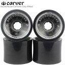 カーバー ウィール 69mm 78a Carver Roundhouse Concave Grip Wheel Smoke 4個セット スケボー スケート スケートボード サーフスケート 純正 交換タイヤ パーツ ソフトウィール コンケーブ 人気商品 ブランド