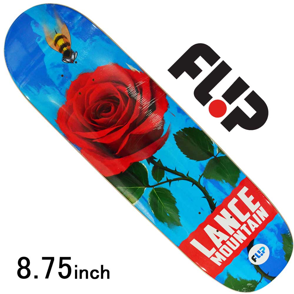 フリップ 8.75インチ スケボー デッキ Flip Pro Lance Mountain FLower Power スケートボード 板 ストリート パーク ランプ プロ ランスマウンテン フラワーパワー 花柄 人気 おすすめ 高品質 7Ply