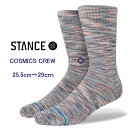 Stance ソックス スタンス STANCE COSMICS CREW 靴下 カットバック厳選ストライプモデル Stripe 22-29.0cm ギフト 男性...