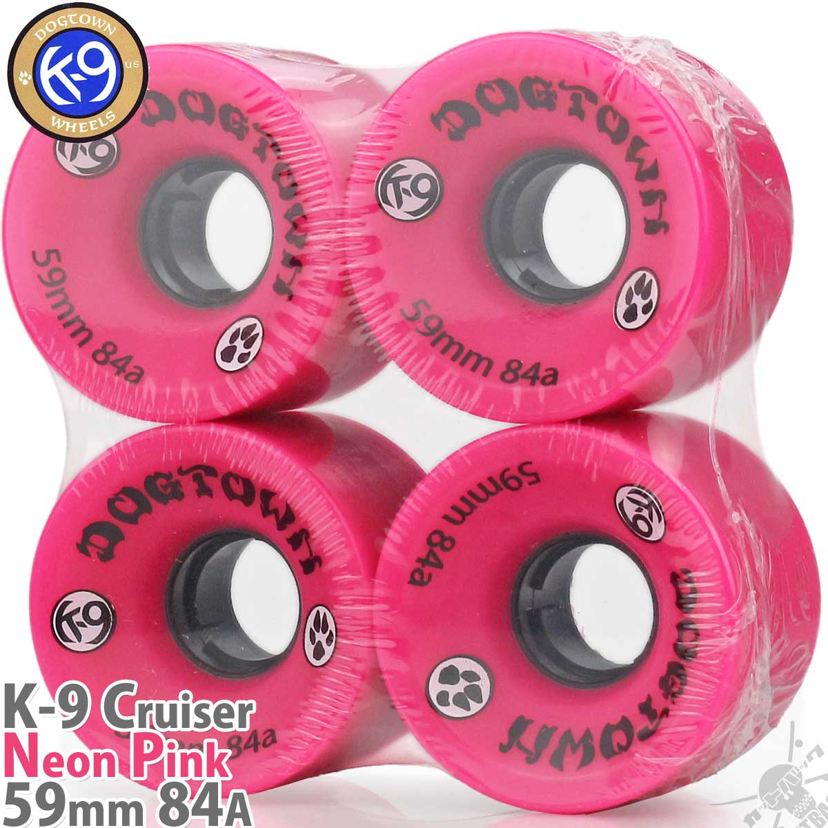 ɥå 59mm 84A ܡ  Dogtown K-9 Cruiser Wheels Neon Pink ȥܡ 롼 ե ͥԥ ָ  ѡ 4ĥå ϡɥ֥ ᥤɥUSA