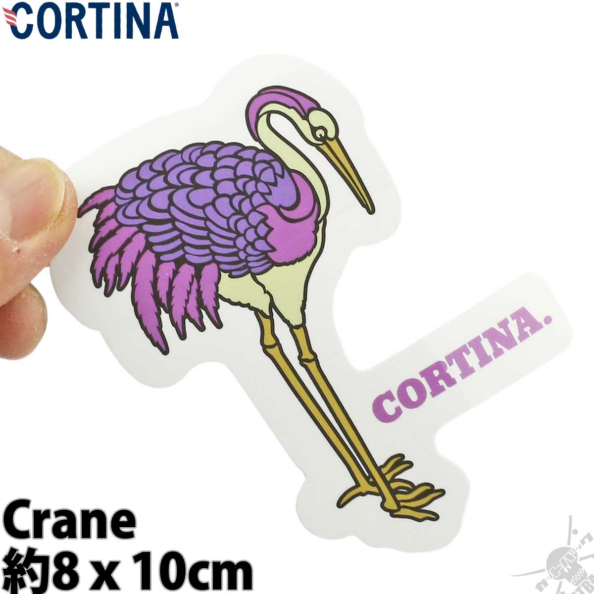 スケボー スケート ステッカー コルティナ クレーン CORTINA Sticker Crane スケートボード シール デカール ベアリ…