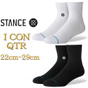 Stance スタンス Stance Socks 靴下 アイコン クォーター Icon QTR 日本限定モデル S 22-24.5cm L 25.5-29.0cm 靴下 靴下 誕生日 プレゼント 大人 高級品 極上 正規代理店 ギフト 男性 彼氏 プレゼント 贈り物 普段履き