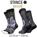 Stance Socks BIGGIE King Of NYメンズ 靴下 花 フラワー 花柄 スカル モダン アート ギフト 男性 彼氏 プレゼント 贈り物