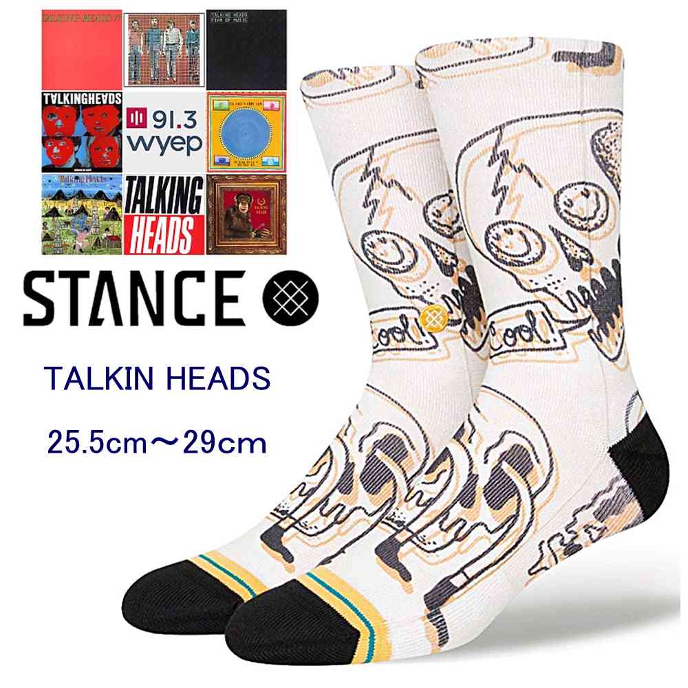 Stance スタンス トーキンヘッズ 靴下 Stance Socks TALKIN Heads メンズ 25.5-29cm スケートボード サーフィン スノーボード ギフト 男性 彼氏 プレゼント 贈り物 父の日ギフト プレゼント 父の日