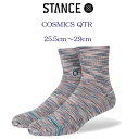 Stance スタンス 靴下 Stance Socks COSMICS QTR 限定モデル メンズ 25.5-29cm ギフト 男性 彼氏 プレゼント 贈り物