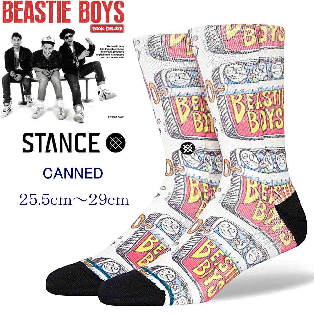 Stance Stance Socks Canned 靴下 極上素材 25.5-29.0cm スタンスソックス ビースティーボーイズ ラッ..