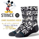 Stance X^X e_[ C Stance Socks Mickey 1985 Haring Mix Kids 胂f fB[X LbY 14cm-19.5cm Y t@bV  Xg[g t@bV XP[g{[h T[tB Xm[{[h Mtg j ގ v[g 蕨