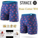 スタンス Stance ボクサー ブリーフ ステンプル Stance Rose Cutter WH メンズ S28-30inch76-79cmm M31-34inch79-82cm L36-38inch82-85cm メンズ ファッション 下着 パンツ ギフト 男性 彼氏 プレゼント 贈り物