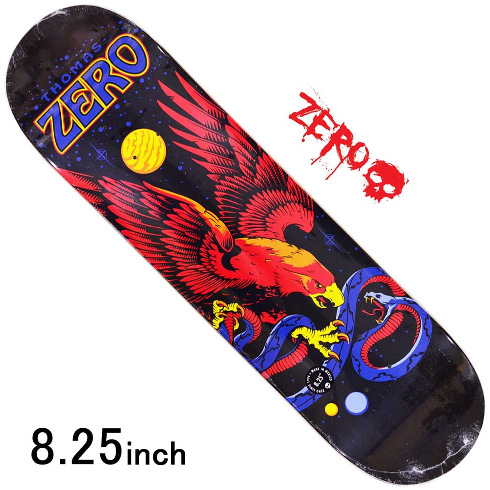 楽天スケートボード専門店カットバックゼロ 8.25インチ スケボー デッキ Zero Skateboards Eagle And Snake Pro Jamie Thomas スケートボード 人気 ブランド イーグル＆スネーク プロ ジェイミートーマス