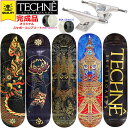 テクネ 8.125インチ スケボー コンプリート 完成品 Techne Skateboards スケートボードコンプリート