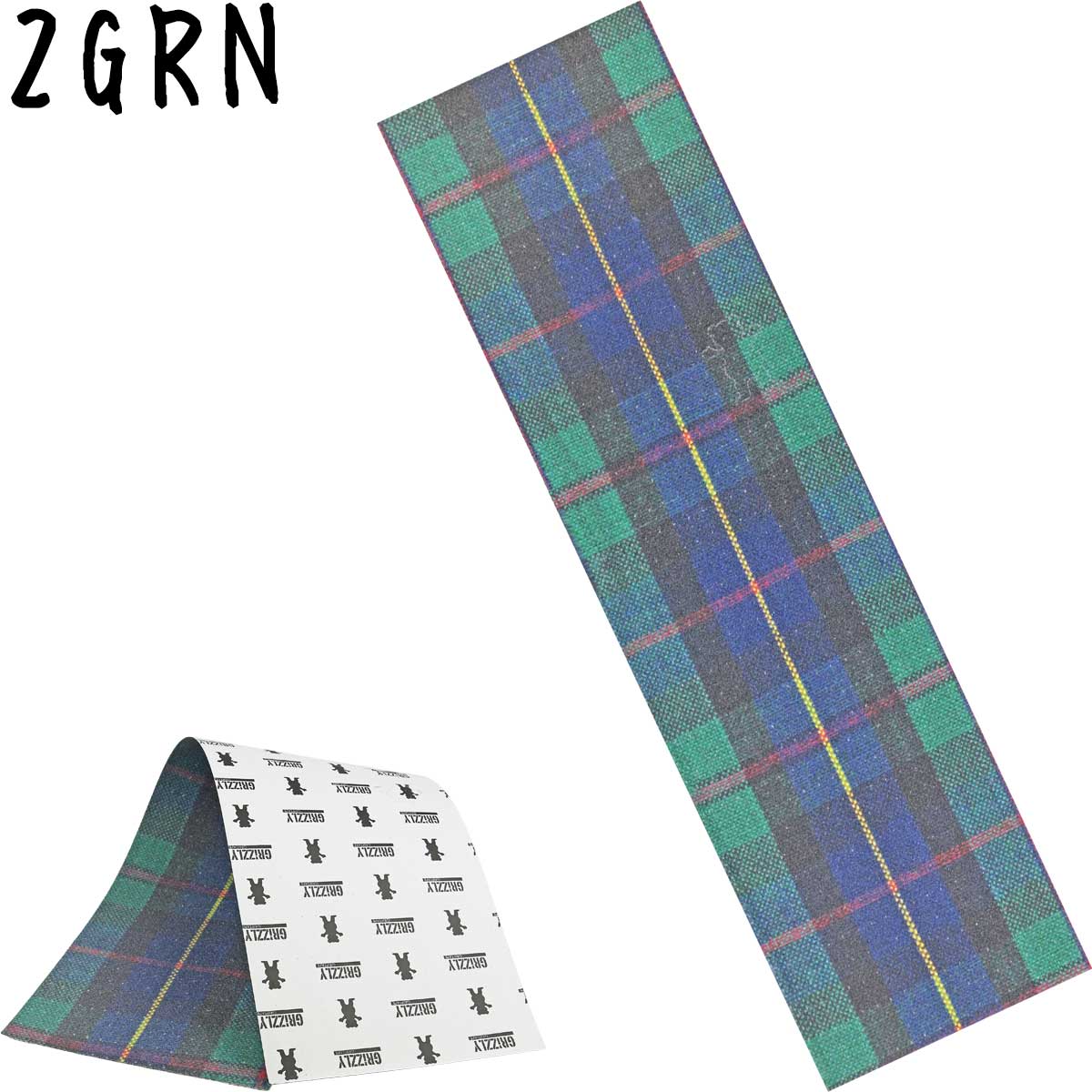 【ラスト1枚│赤チェック】 グリズリースケボー デッキテープ Plaid OG Bear Grizzl...