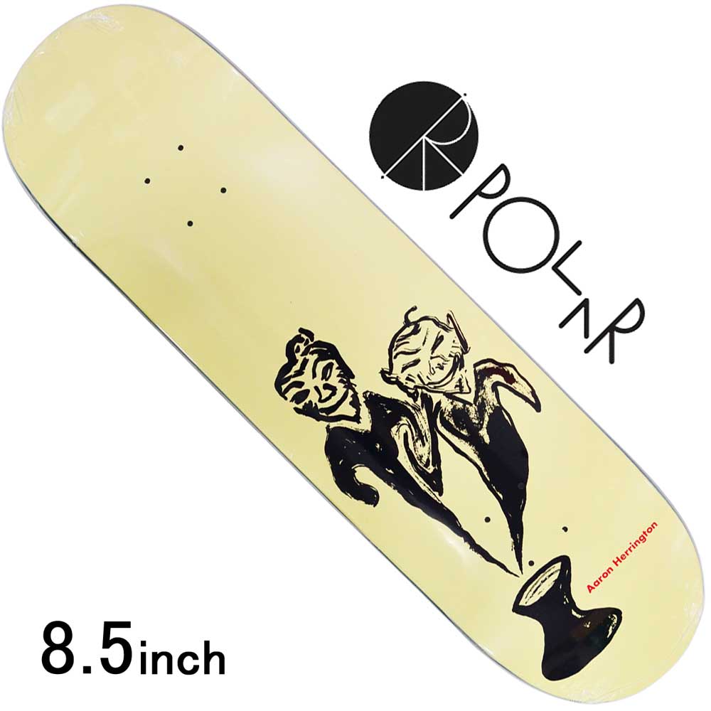 ポーラー 8.5インチ スケボー デッキ Polar Skateboard Pot Demons Yellow Pro Aaron Herrington スケートボード スケボーデッキ プロモデル 人気ブランド ストリート パーク ランプ おしゃれ