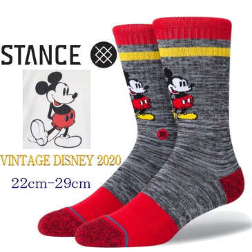 クーポンで5％引きも スタンス ソックス ディズニー 靴下 Stance Socks VINTAGE DISNEY 2020 メンズ 25.5-29cm レディース 22cm-29cm 永久保証 INFIKNIT