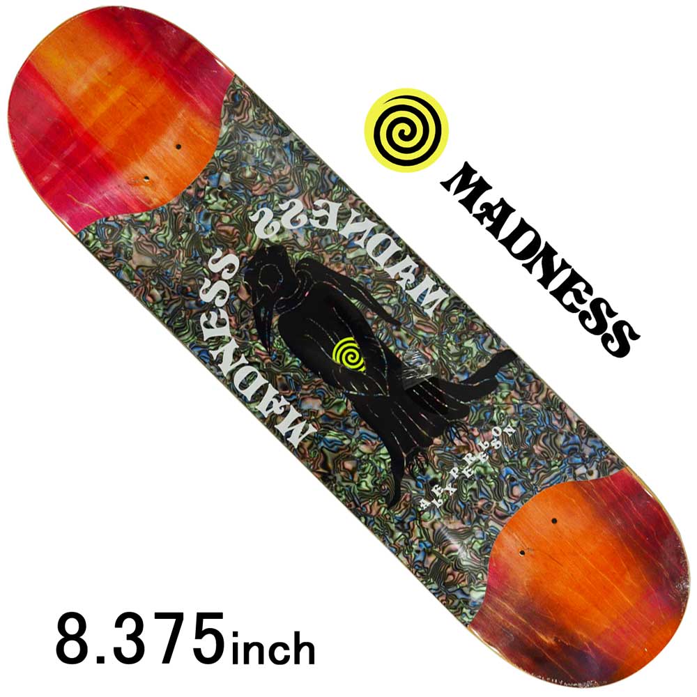 【ラスト1本】 マッドネス 8.375インチ スケボー デッキ Madness Skateboards Team Birdie Deck スケートボード 板 バーディー チームモデル 人気 ブランド