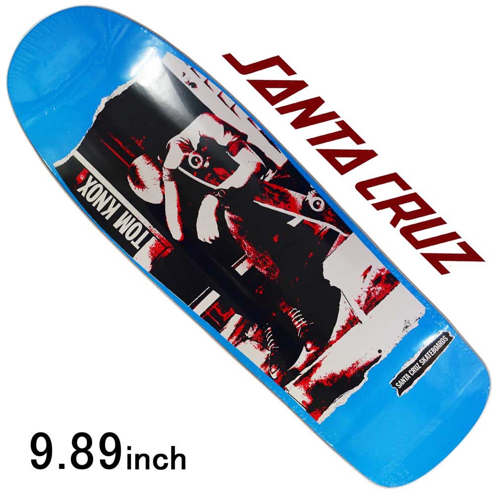 サンタクルーズ 9.89インチ スケボー デッキ Santa Cruz Skateboard Knox punk Reissue Deck スケートボード ブランド アーバンスポーツ ストリート パーク ランプ 人気 おすすめ カットバック スケボーデッキ