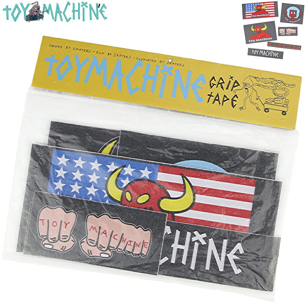 トイマシーン デッキテープ ステッカースケボー グリップテープ グリップステッカー Toy Machine Grip Sticker Tape グリップテープ スケートボード ザラザラ 滑り止め