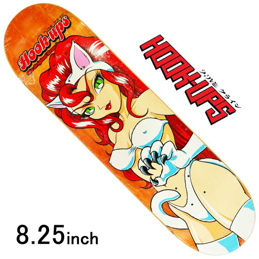 8.25インチ フックアップス スケボー デッキ 板 Hook Ups Cat GirL Akiko Deck スケートボード スケボーデッキ キャットガールアキコ アニメ グラフィック 人気 ブランド ジェルミクライン 8.25インチ フックアップス スケボー デッキ 板 Hook Ups Cat GirL Akiko Deck スケートボード スケボーデッキ キャットガールアキコ アニメ グラフィック 人気 ブランド ジェルミクライン