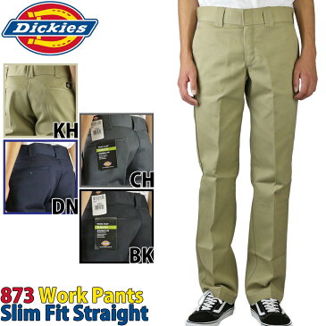 パンツ ディッキーズ 873 スリムフィット ストレート レグ ワークパンツ Dickies Slim Fit Straight Leg Work Pants レングス30 32 スケートボード スケート ローライズ チノパン カーキ ブラック ダークネイビー チャコールグレー