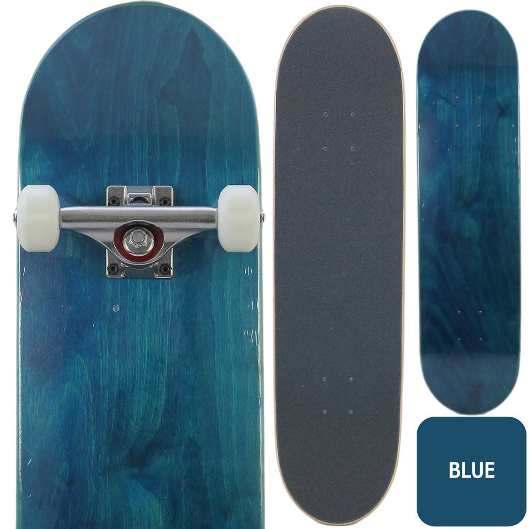 スケートボードトラックセット 青 シルバー*3 Z-FLEX スケートボード 29インチMETAL FLAKE コンプリート