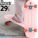 ペニー 29インチ スケボー サーフスケート Penny Skateboard High Line Surfskate Cactus Wander lust スケートボード コンプリート カクタスワンダーラスト ピンク ハイライン スケートボードセット プラスチック 人気ブランド ウォーターボーン 国内正規品