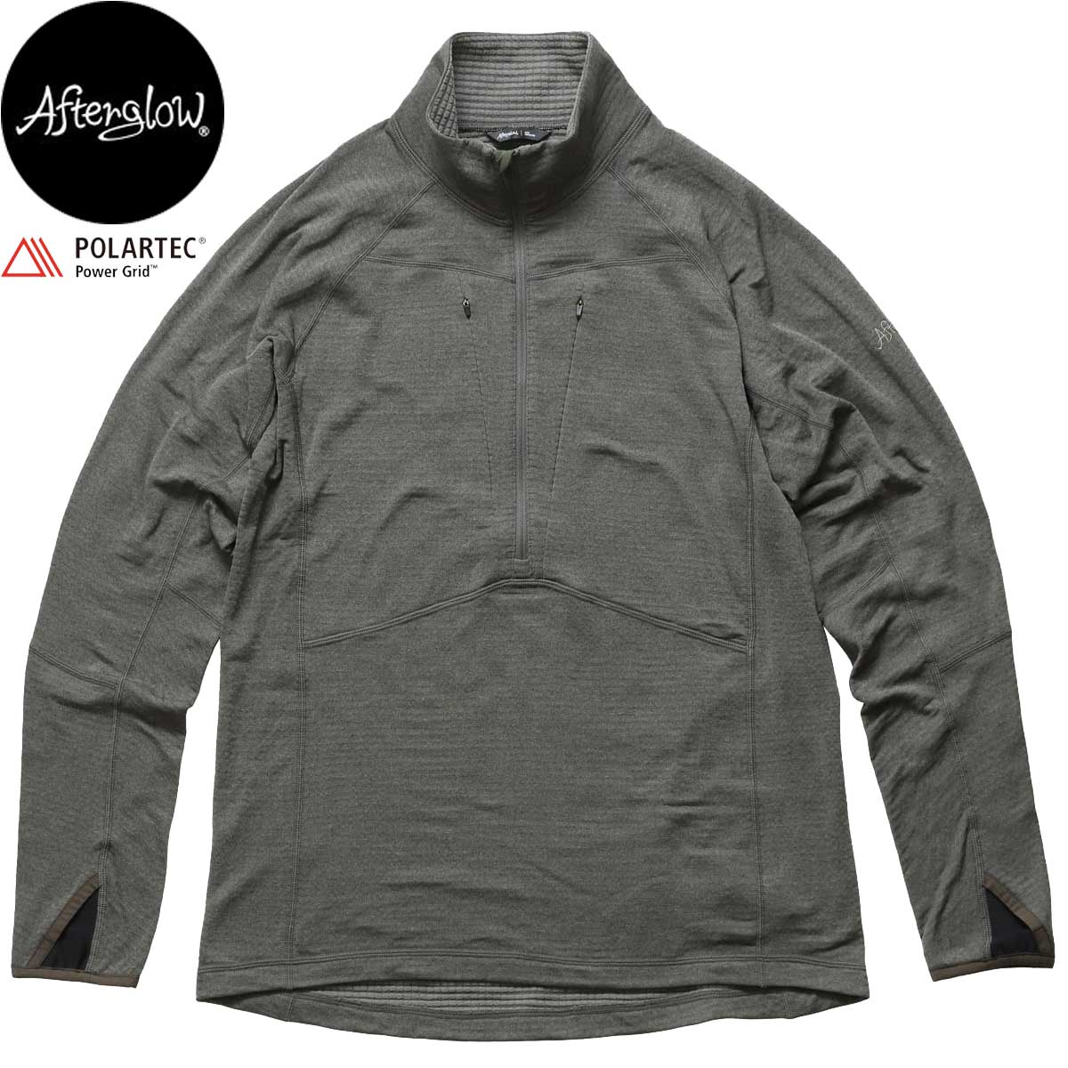 ���ե��������� �١����쥤�䡼 �ѥ����åɥϡ��ե��åץ���� Afterglow Power Grid Half Zip Shirts Polartec �ݡ���ƥå� ������ ���Ρ��ܡ��� ��� ������ �л� �ϥ����� �ⵡǽ�Ǻ� ��󥺥����� ���ݡ��� �����ȥɥ� �ѥ����å� �������� ���� ���åȥХå�