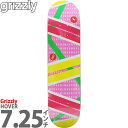 グリズリー 7.25インチ スケボー キッズデッキ Grizzly Skateboards Hover Deck kids ホバー 子供 子ども こどもサイズ 板 カットバック スケボーデッキ