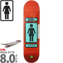 ガール 8.0インチ スケボー デッキ Girl Skateboards Pro Sean Malto 93 Til Deck スケートボード プロ ショーンマルト チル ストリート パーク ランプ 人気 おすすめ ブランド カットバック …