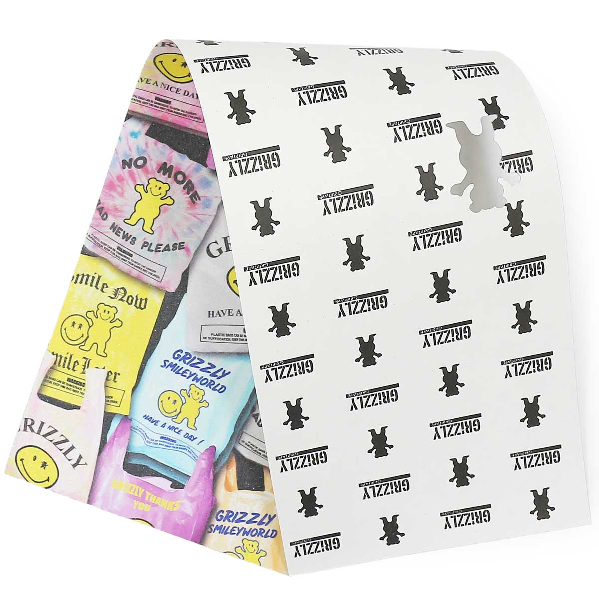 【ラスト1枚】 グリズリー スケボー デッキテープ Grizzly Griptape Smile Now Smile Later 9x33インチ スマイルナウ スマイルレイター スケートボード スケボーグリップテープ ブランド パーツ おしゃれ ザラザラ 滑り止め 国内正規品 カットバック スケボー通販
