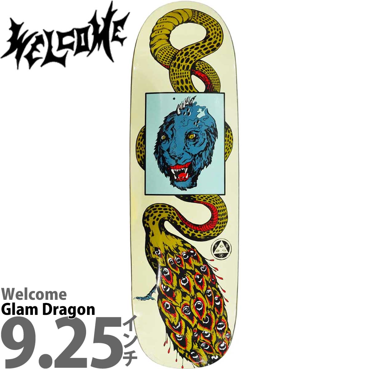 륫 9.25 ܡ ǥå Welcome Skateboards Glam Dragon Artwork by Jason Celaya ȥܡ ܡǥå ȥ꡼ ѡ