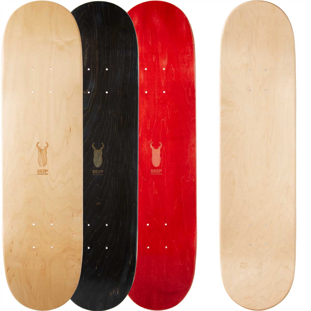 �ǥ����ץޥ���ƥ� �� ���å� �����ܡ� �ǥå� ñ�ʡ� �ڥС�������� ��7.25��7.375��7.5������� Deep Mmountain Silhouette Vertical Logo Deck �������ȥܡ��� ���ʥǥ�����ᥤ�ץ� 7PLY �ߥ�ޥ��塞�� �졼����Ħ�� �� �͵� �������� �֥��