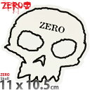 ゼロ スケボー ステッカー スカル 11x10.5cm Zero Skull Sticker シール デカール スケートボード スケボーステッカー 人気 ブランド正規品 US直輸入 おすすめ