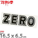 ゼロ スケボー ステッカー ボールド 16.5x6.5cm Zero Bold Sticker シール デカール スケートボード スケボーステッカー 人気 ブランド正規品 US直輸入 おすすめ
