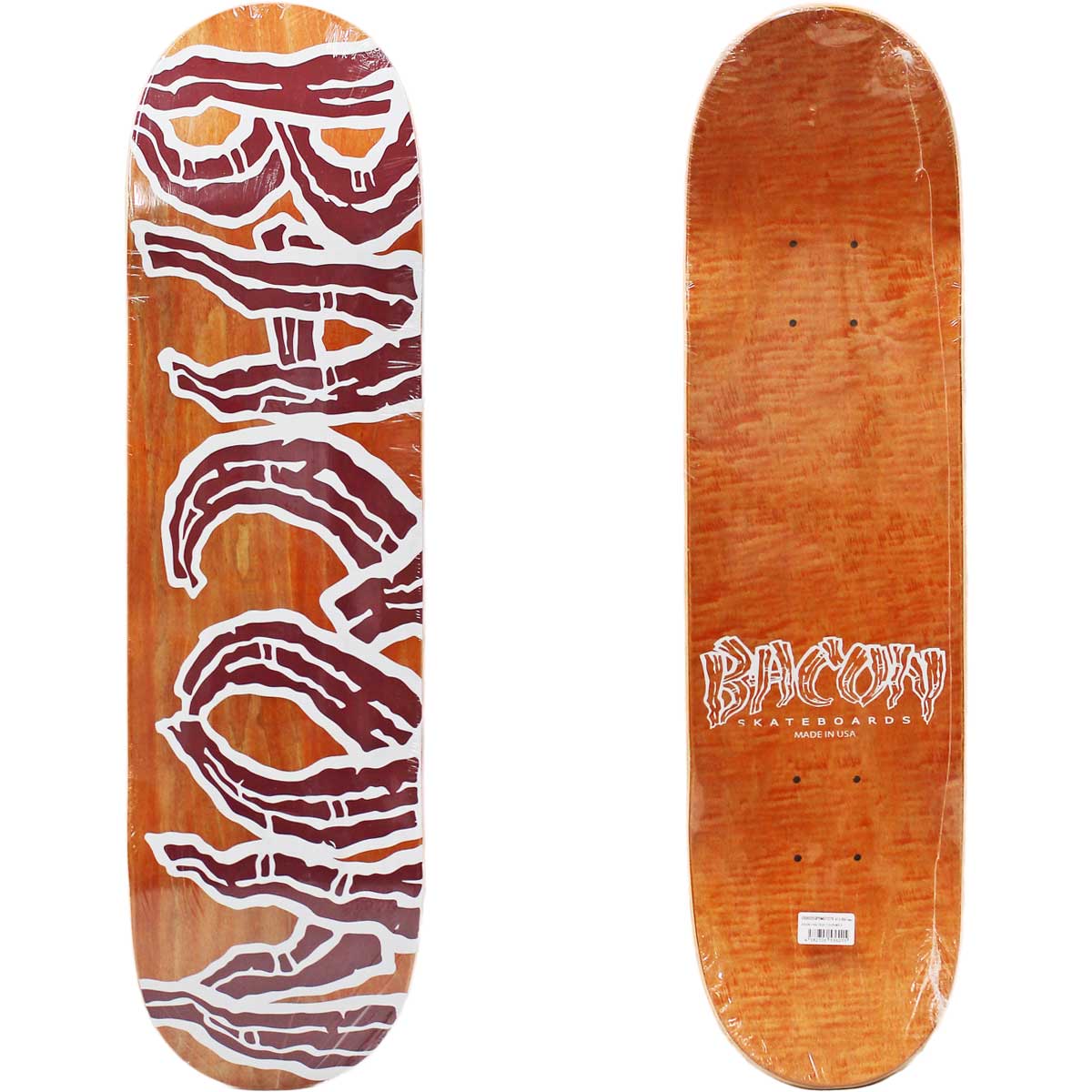 ベーコン │7.5x28.5インチ│ スケボー キッズデッキ オリジナルロゴ プライスポイント スケートボード 板 Bacon OG Logo Price Point Kids Deck 2