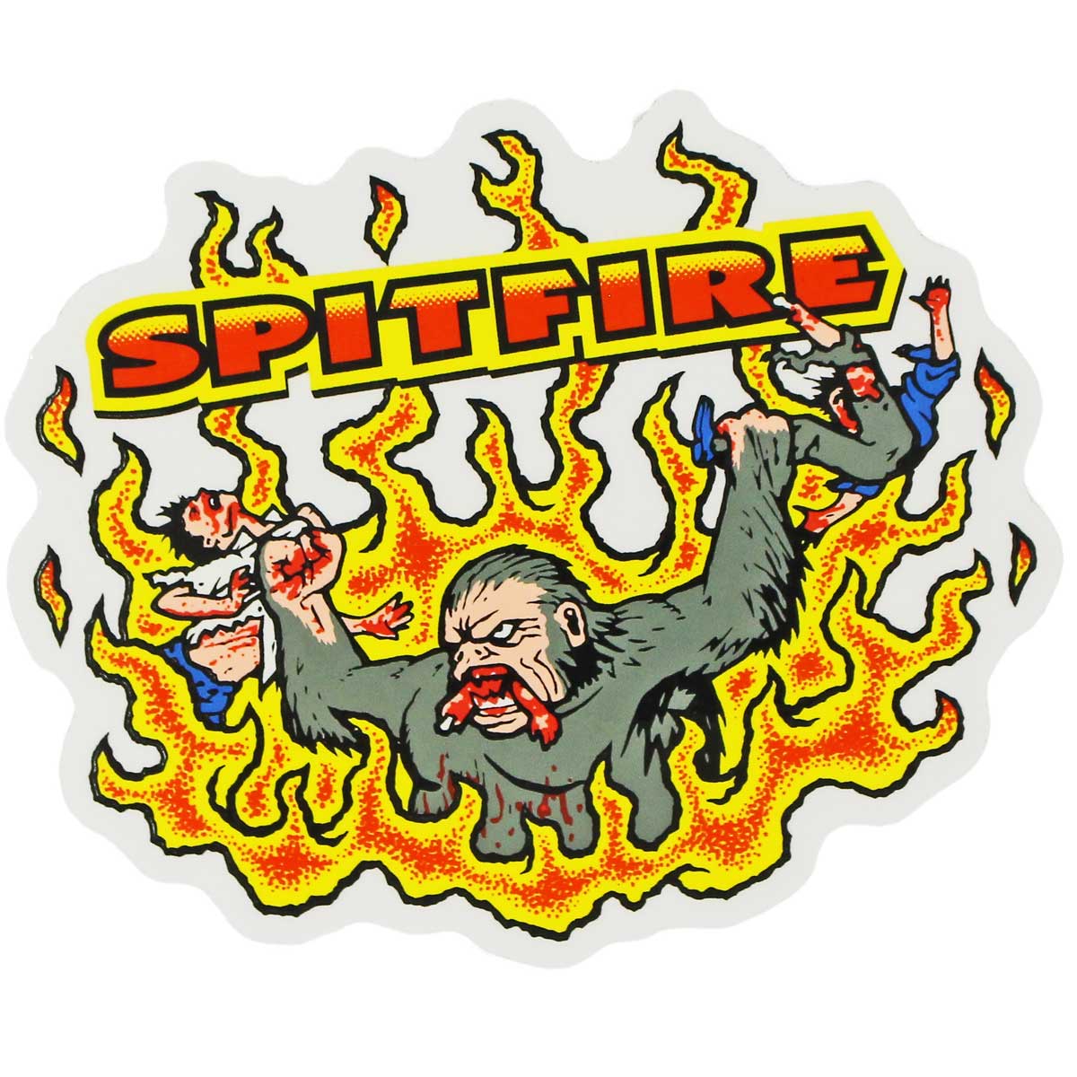 スピットファイア スケボー ステッカー│Spitfire Maulers Sticker│14x11.5cm│モーラーズ スケートボード スケボーステッカー 人気 ブランド おすすめ 2