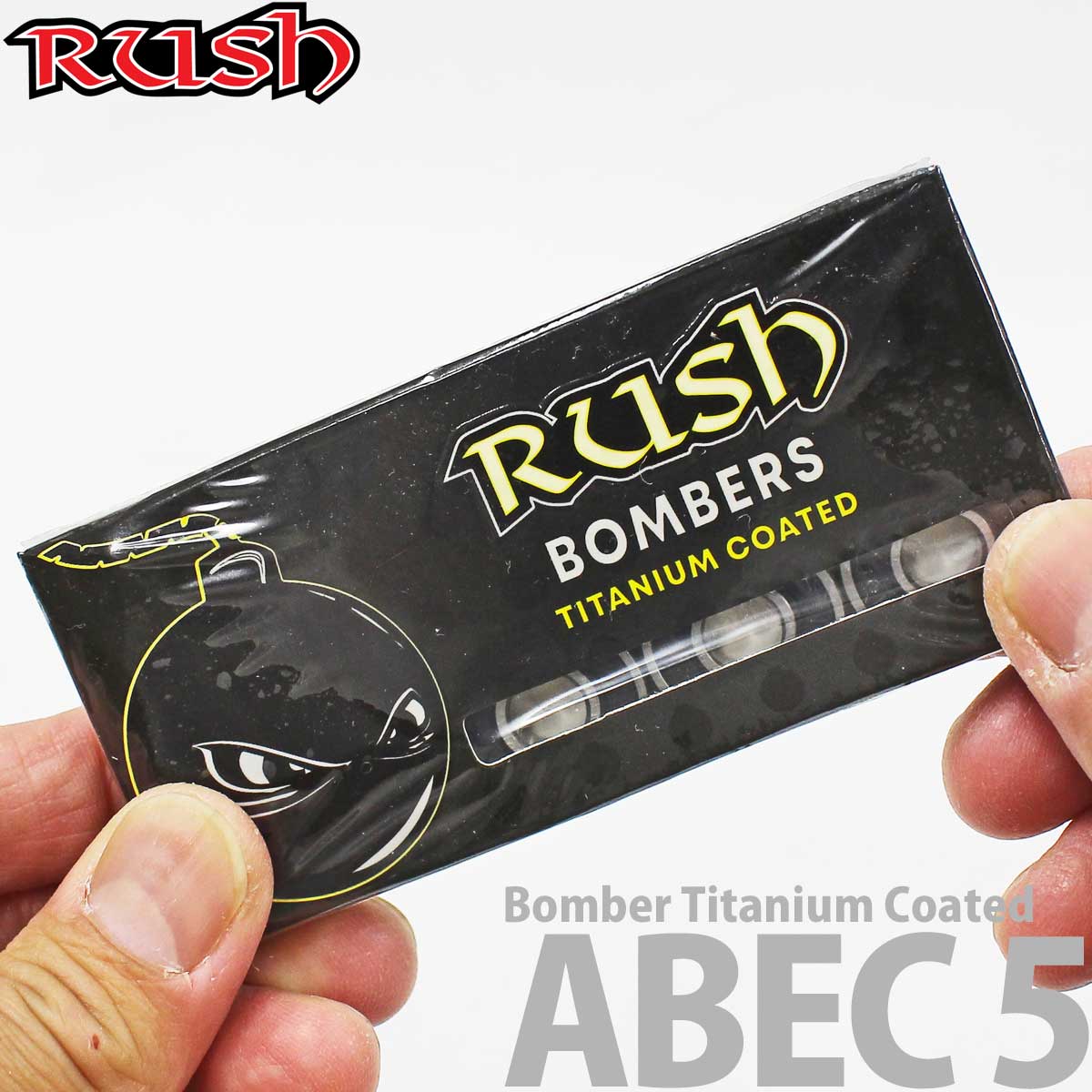 樂天商城 - ラッシュ スケボー ベアリング パーツ Rush Bomber Titanium Coated Bearings ABEC5 スケートボード チタニウムコート オイルタイプ 8個セット スケボー1台分