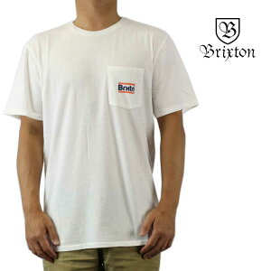 クリックポスト対応Brixton ブリクストン 半袖 Tシャツ Nobel S/S Standard Tee オフホワイト サーフ スケート スノー ウェッジ メンズ トップス