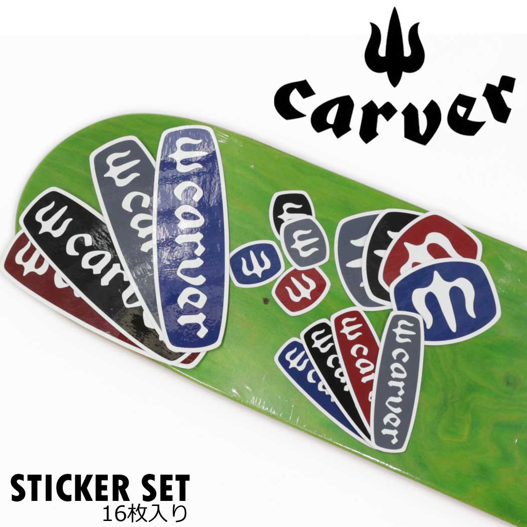 С ƥåå 16 CARVER SKATEBOARDING STICKIER STICKER SET  ǥ ȥܡ ܡƥå ͵ ֥ 